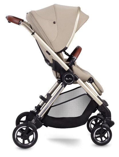 Silver Cross Dune Stroller + Compact Bassinet - Stone - SX2268-STBNDL