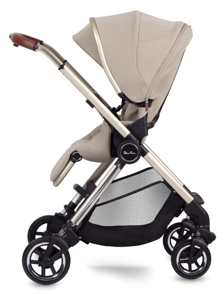 Silver Cross Dune Stroller + Compact Bassinet - Stone - SX2268-STBNDL