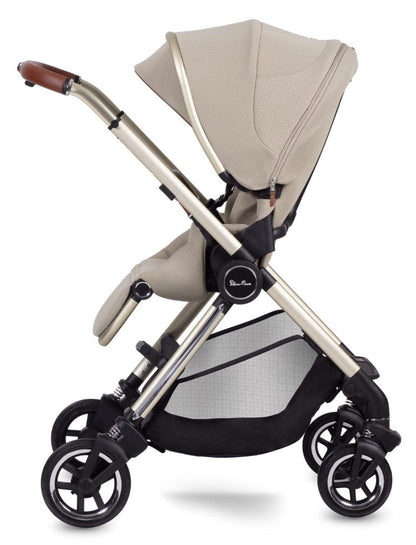 Silver Cross Dune Stroller + Compact Bassinet - Stone - SX2268-STBNDL