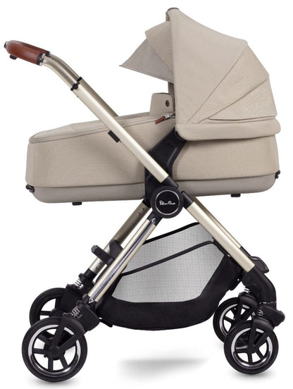 Silver Cross Dune Stroller + Compact Bassinet - Stone - SX2268-STBNDL