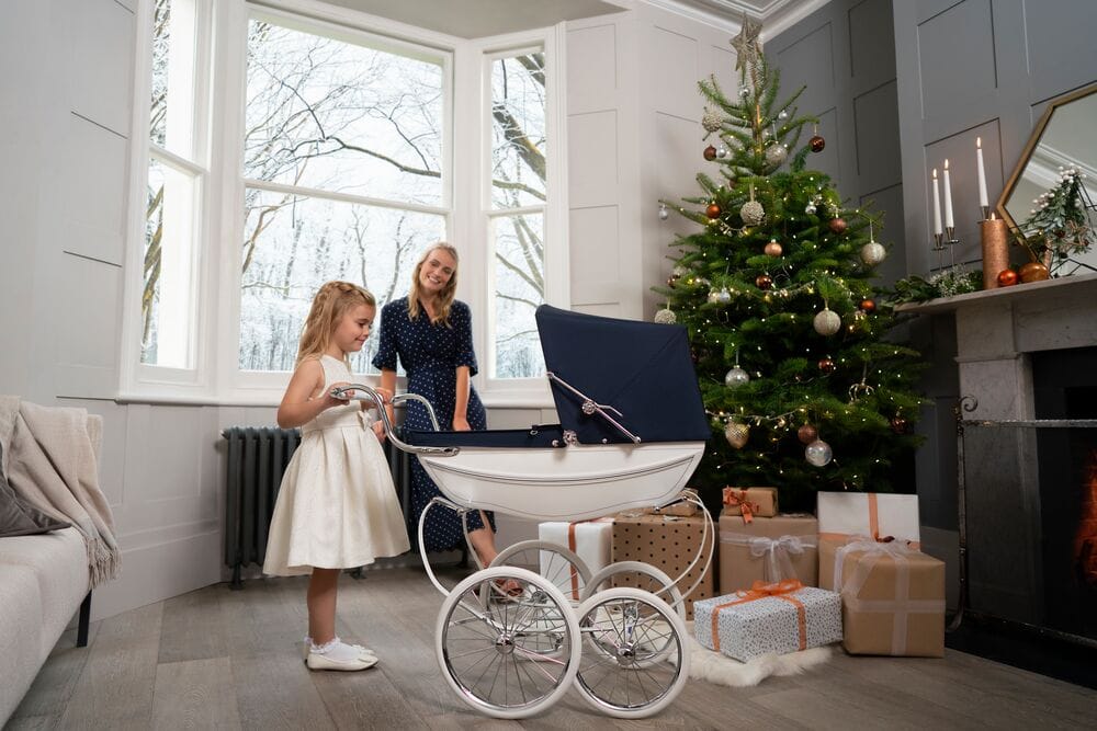 Silver Cross Oberon Doll's Pram - Navy - SX6067-US