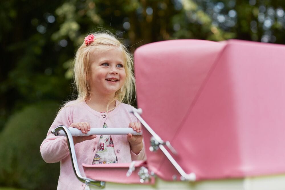 Silver Cross Oberon Doll's Pram - Pink - SX6122-00