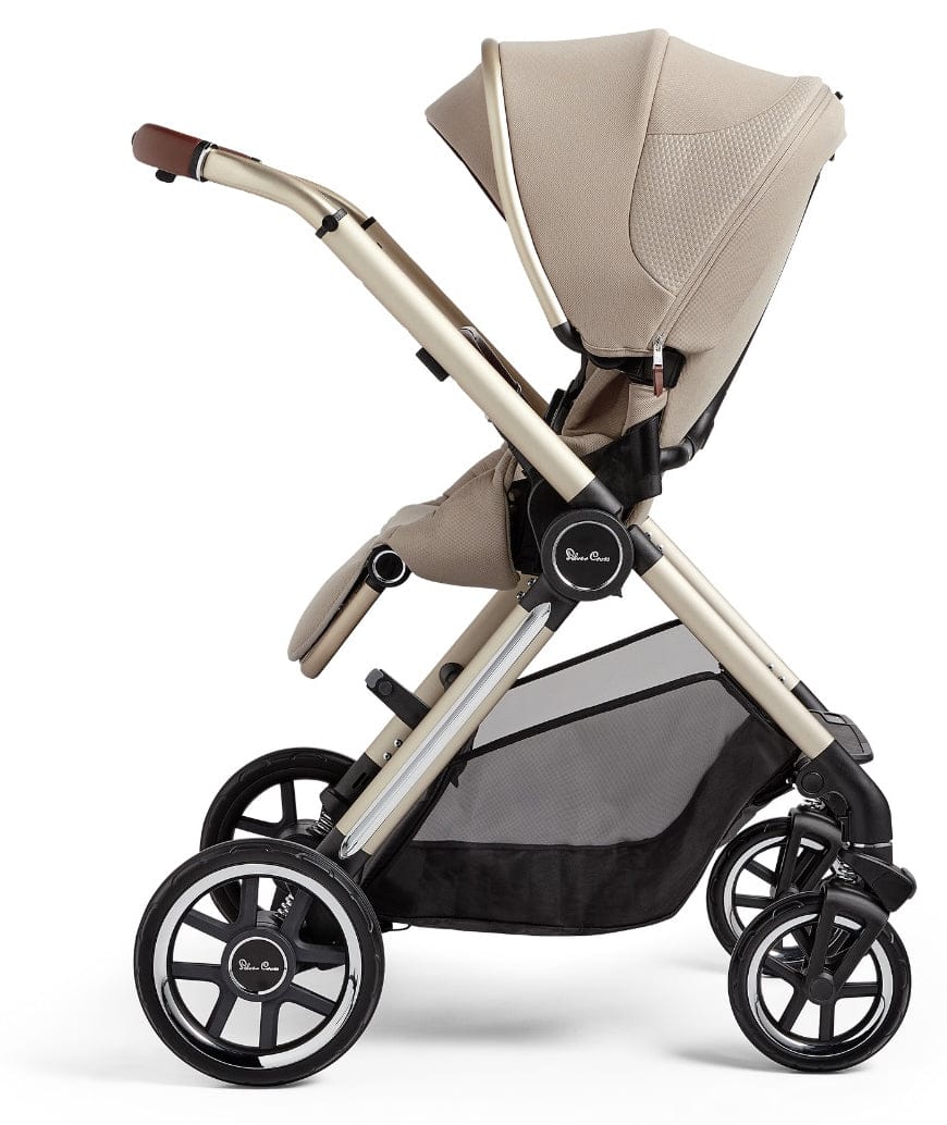 Silver Cross Reef Stroller + Folding Bassinet - Stone - SX2272-STBNDL
