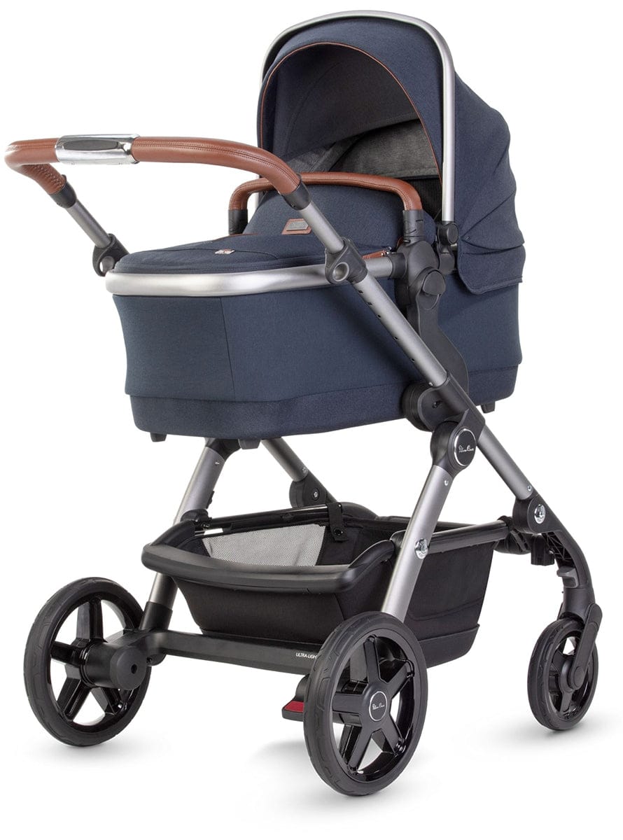 Silver Cross Wave 2022 Double Stroller - Indigo - DBL-SX2264-IGUS