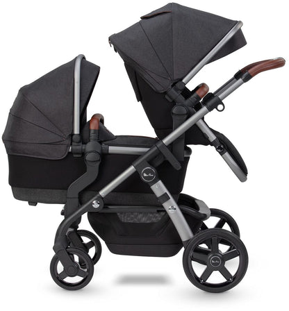 Silver Cross Wave Single-to-Double Stroller - Charcoal