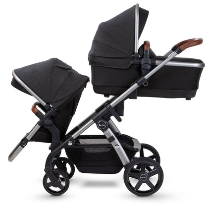 Silver Cross Wave Single-to-Double Stroller - Charcoal