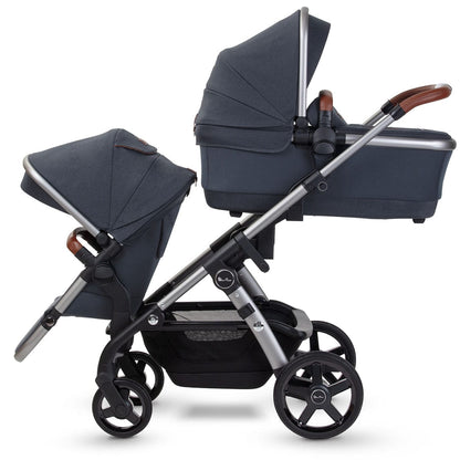Silver Cross Wave Single-to-Double Stroller - Indigo