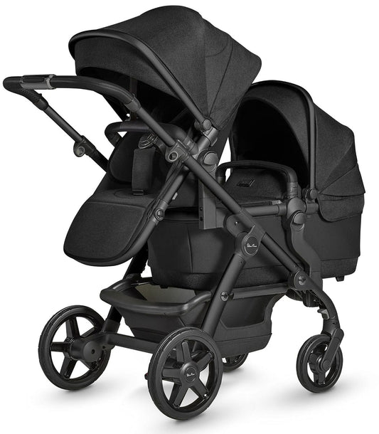 Silver Cross Wave Single-to-Double Stroller - Onyx - SX2280-OXUS