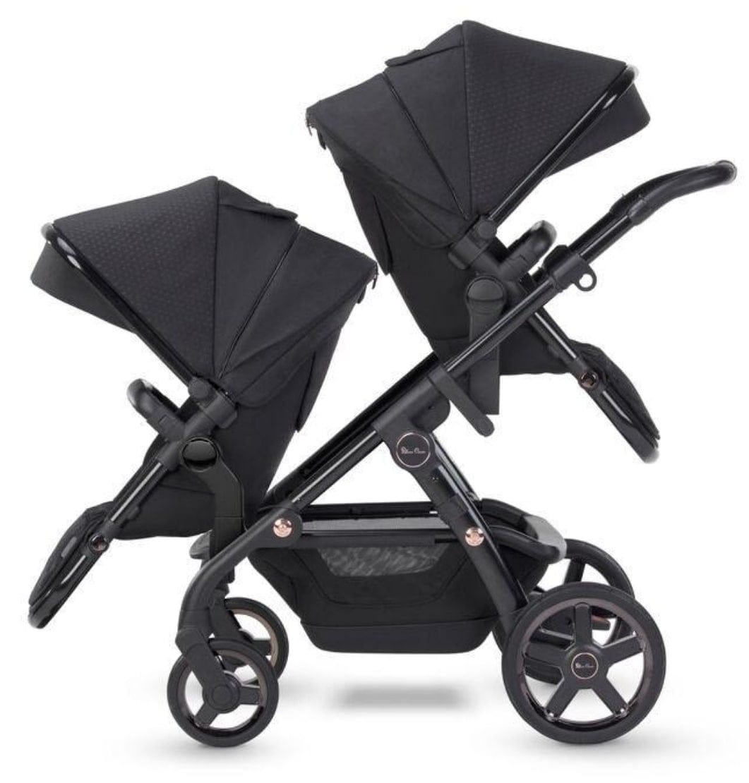 Silver Cross Wave 2022 Twin Stroller - Eclipse - TWIN-SX2267-ONUS