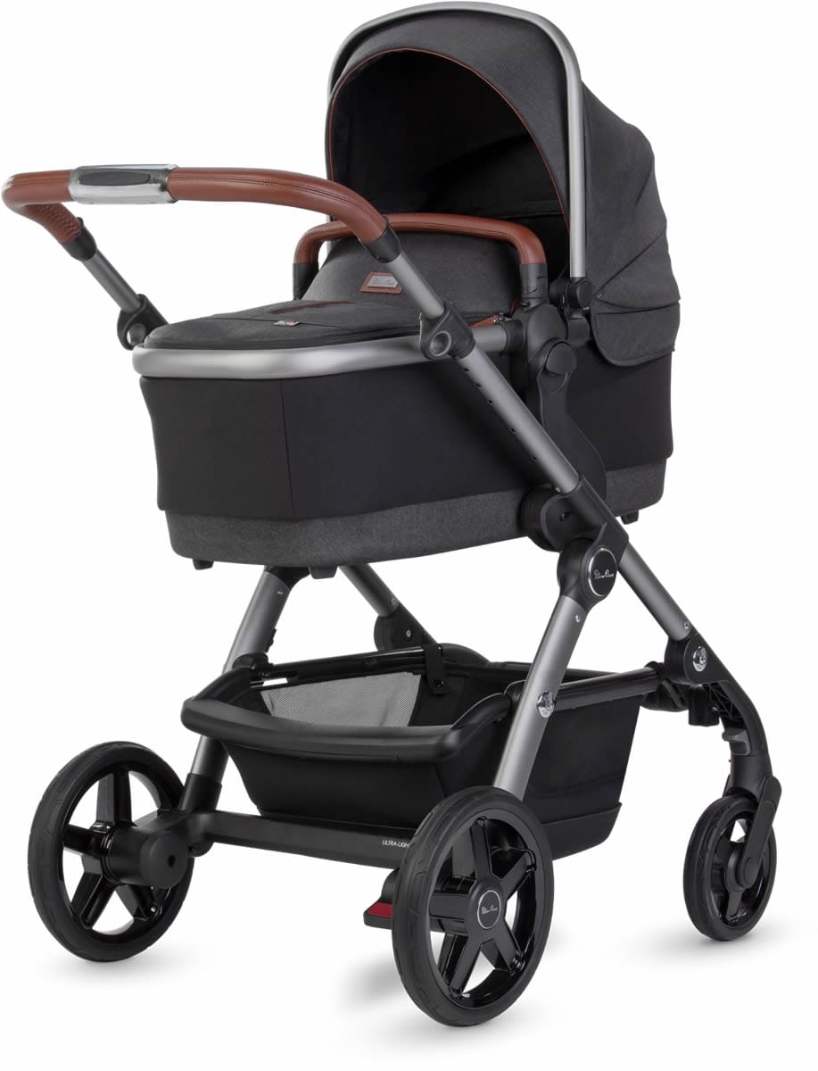 Silver Cross 2021 Wave Twin Stroller - Charcoal - SX2233-CAUS-TWIN