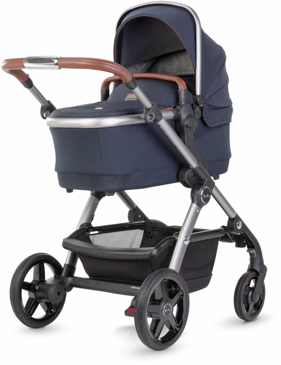 Silver Cross 2021 Wave Double Stroller - Indigo - SX2233-IGUS-DBL