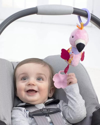 Skip Hop Bandana Buddies Chime & Teethe Toy - Flamingo - 9H836410