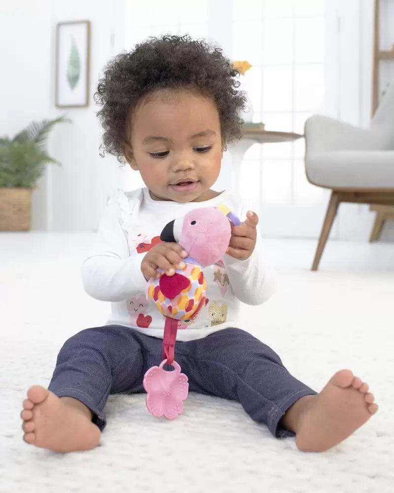 Skip Hop Bandana Buddies Chime & Teethe Toy - Flamingo - 9H836410