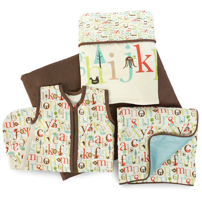 Skip Hop Complete Sheet 4 Piece Crib Set - Alphabet Zoo