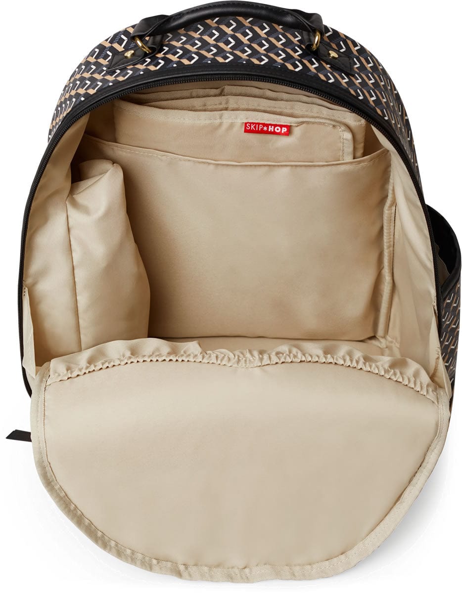 Skip Hop Deco Saffiano Backpack Diaper Bag  - Black - 200900