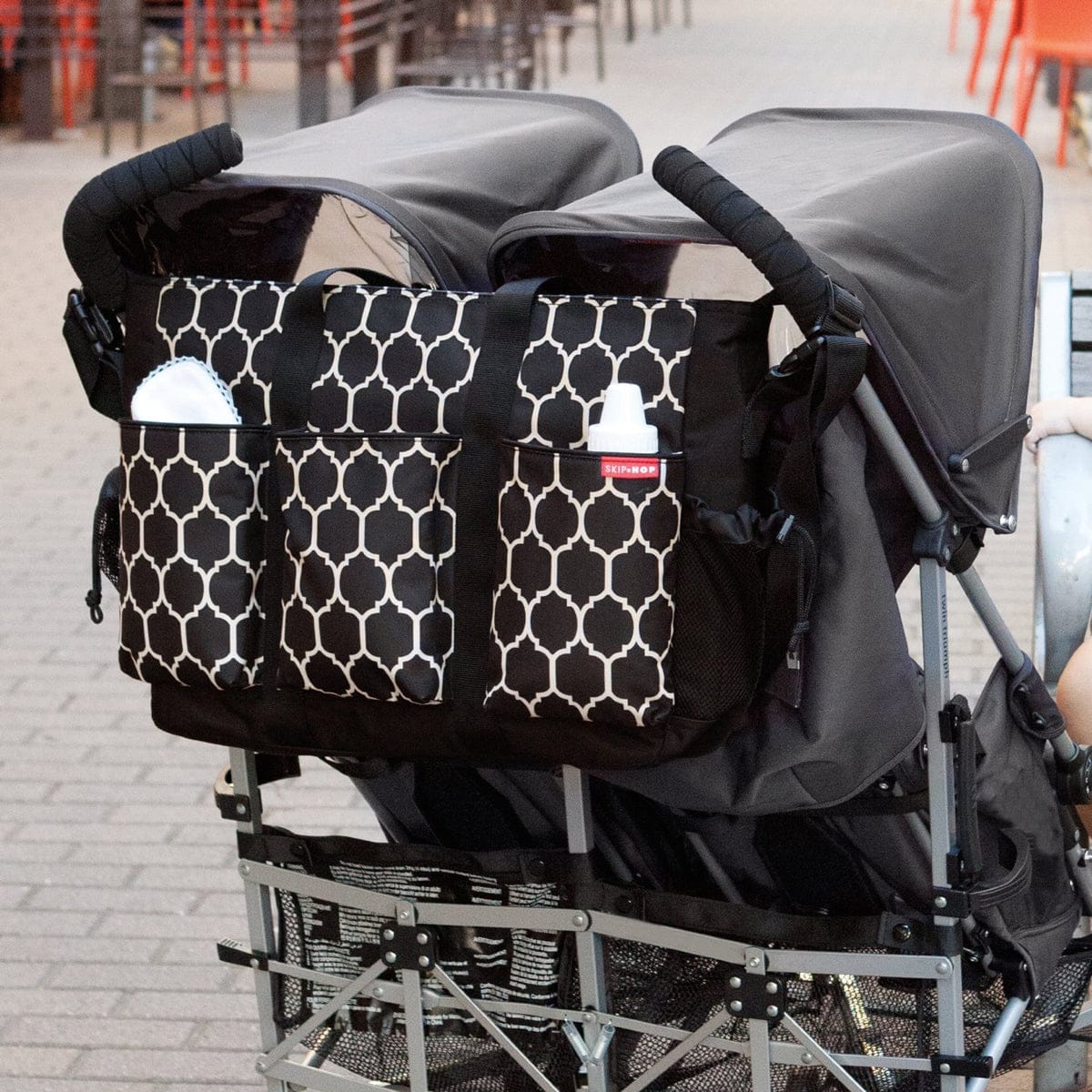 Skip Hop Duo Double Diaper Bag - Onyx Tile - 230010