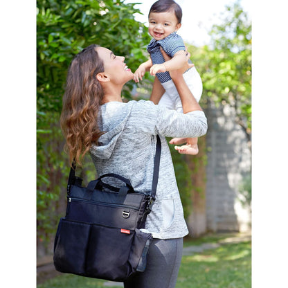 Skip Hop Duo Signature Diaper Bag - Onyx Tile