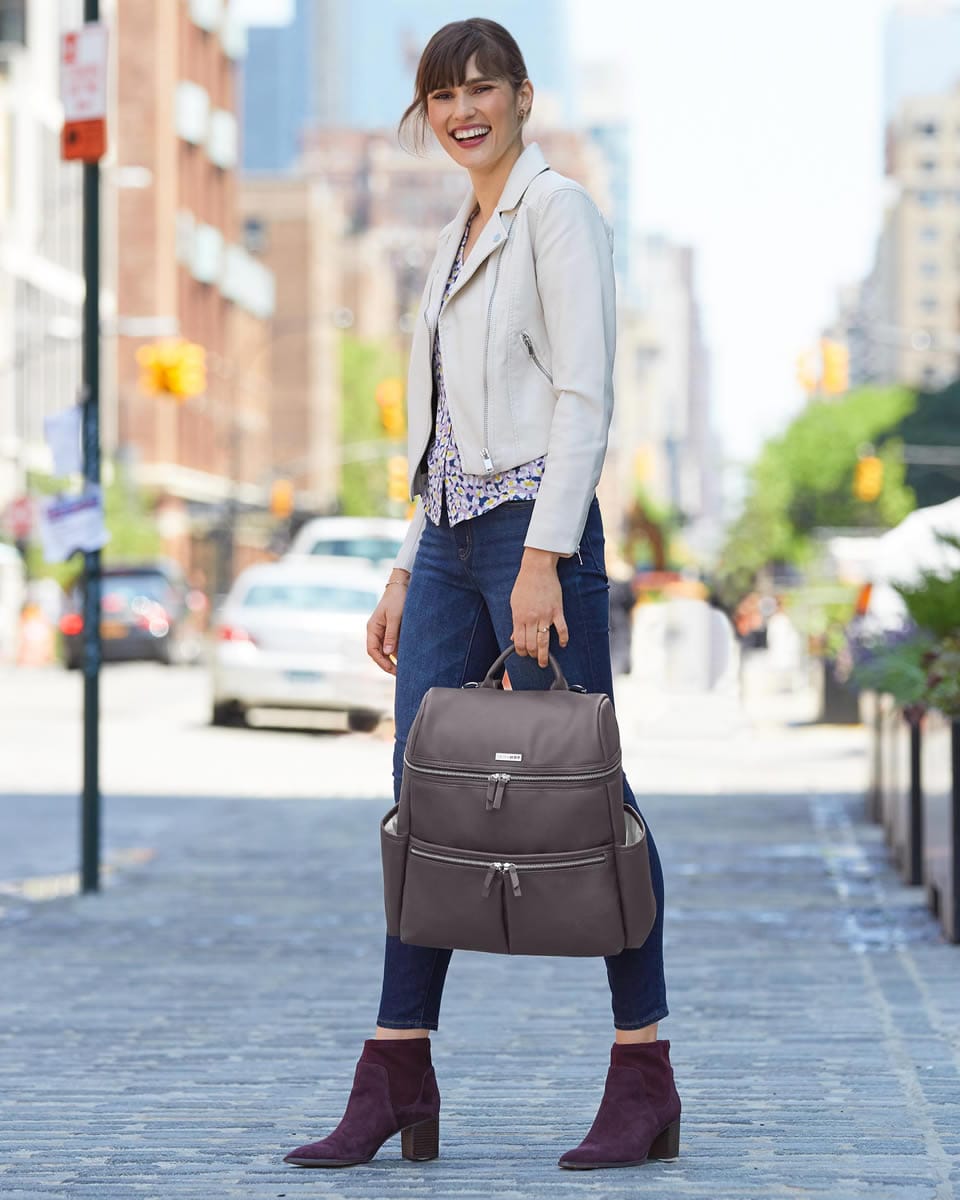 Skip Hop Flatiron Backpack Diaper Bag - Brown - 200925