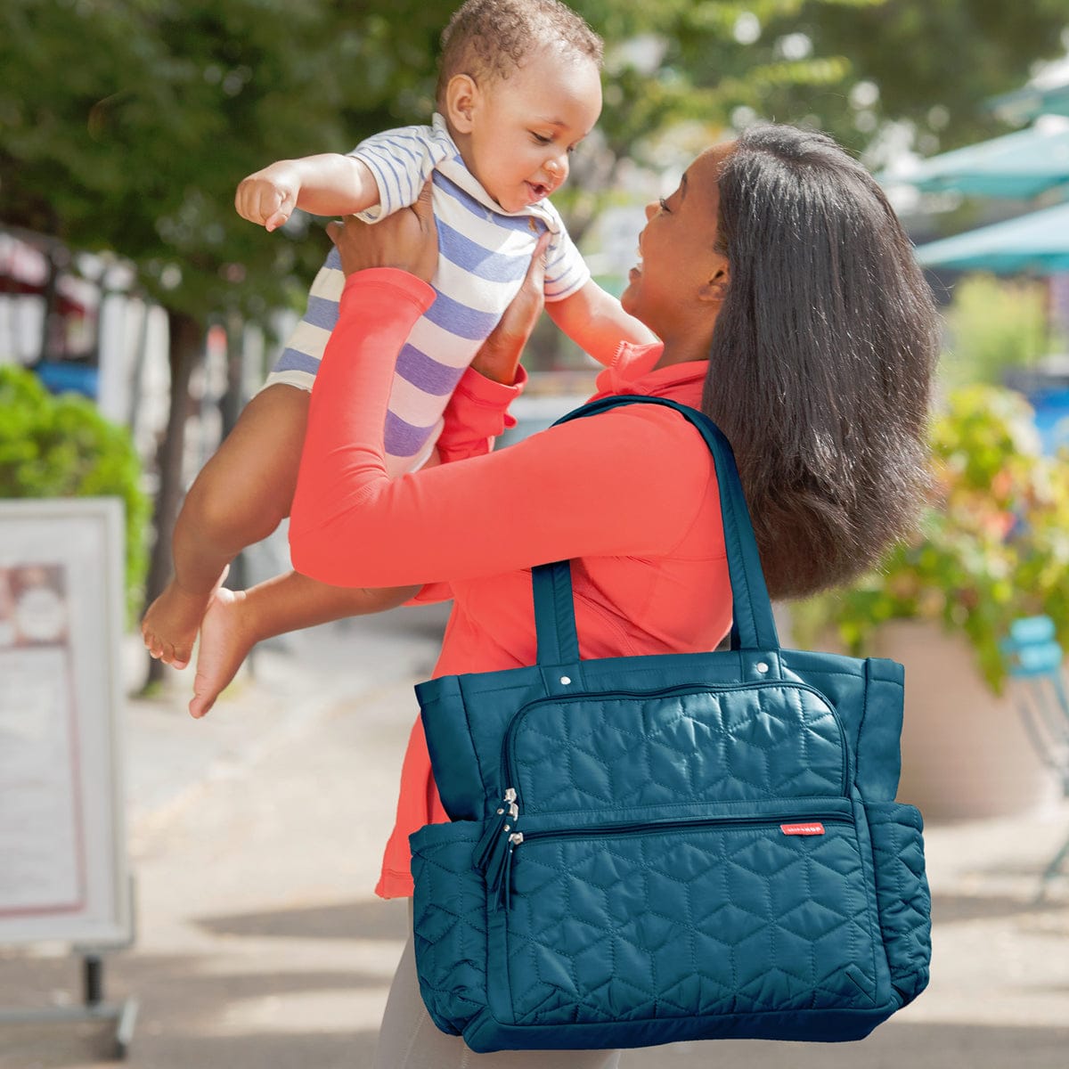 Skip Hop Forma Pack & Go Tote Diaper Bag - Peacock