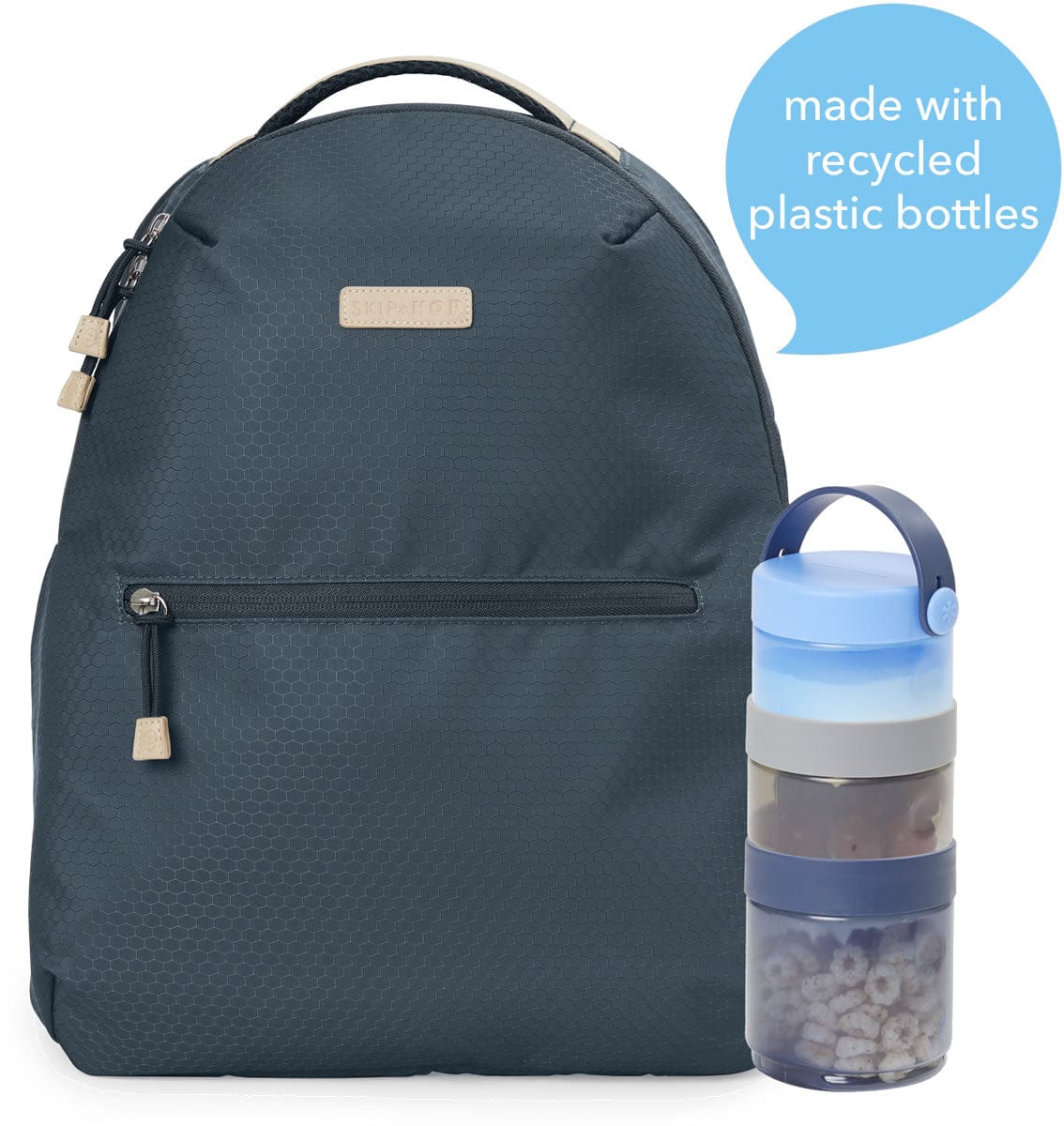 Skip Hop Go Envi Eco-Friendly Backpack Diaper Bag - Gray Blue