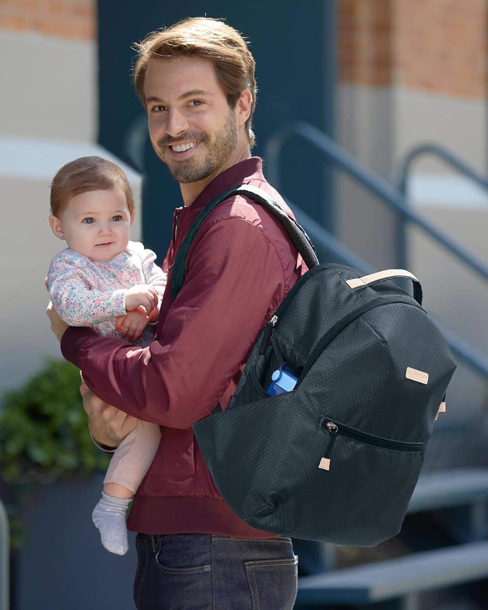 Skip Hop Go Envi Eco-Friendly Backpack Diaper Bag - Gray Blue