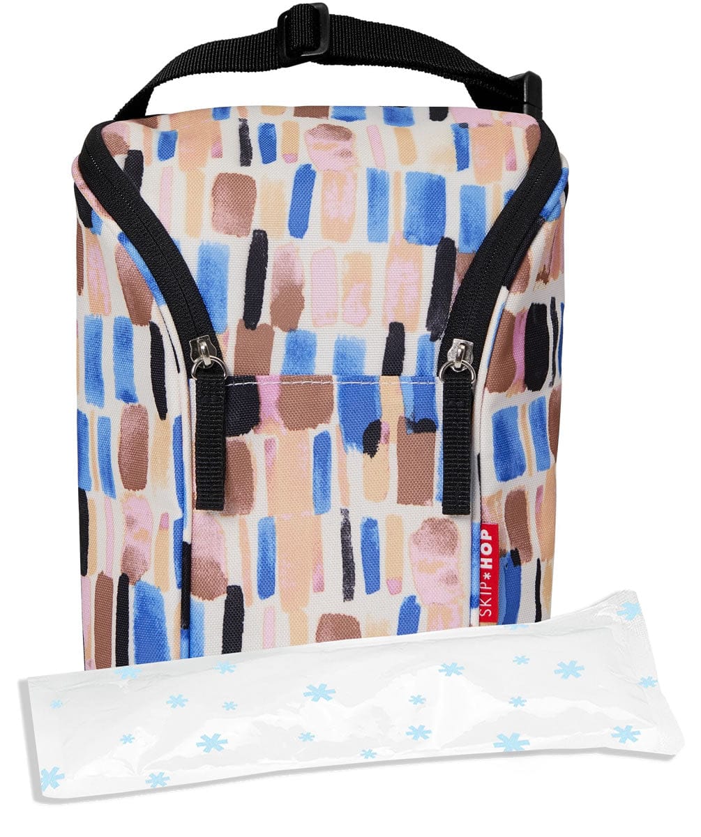Skip Hop Grab & Go Double Bottle Bag - Brush Stroke - 205314