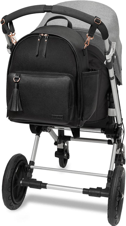 Skip Hop Greenwich Simply Chic Backpack Diaper Bag  - Black