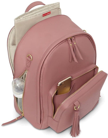 Skip Hop Greenwich Simply Chic Backpack Diaper Bag  - Dusty Rose