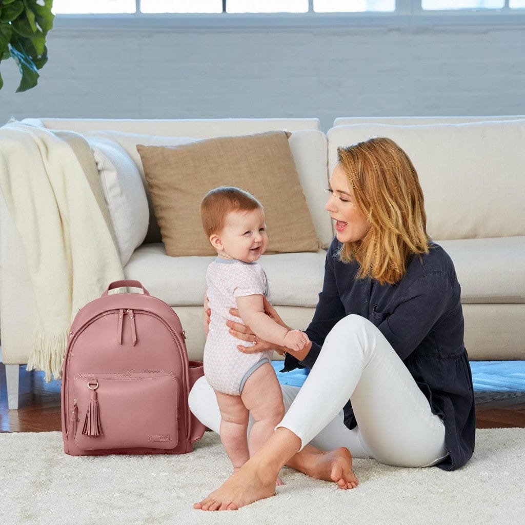 Skip Hop Greenwich Simply Chic Backpack Diaper Bag  - Dusty Rose