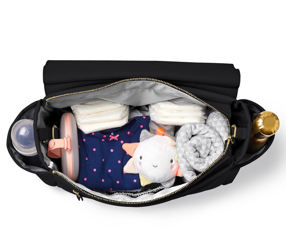 Skip Hop Greenwich Simply Chic Convertible Backpack Diaper Bag - Black