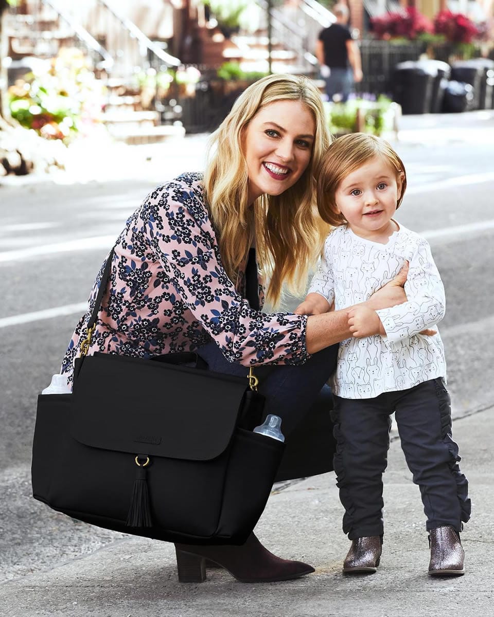 Skip Hop Greenwich Simply Chic Convertible Backpack Diaper Bag - Black