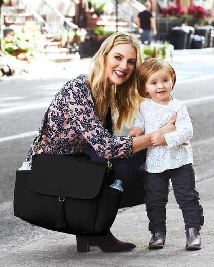 Skip Hop Greenwich Simply Chic Convertible Backpack Diaper Bag - Black