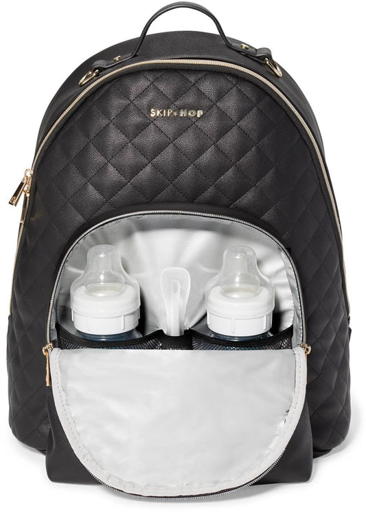 Skip Hop LINX Quilted Backpack Diaper Bag - Black - 200750-S