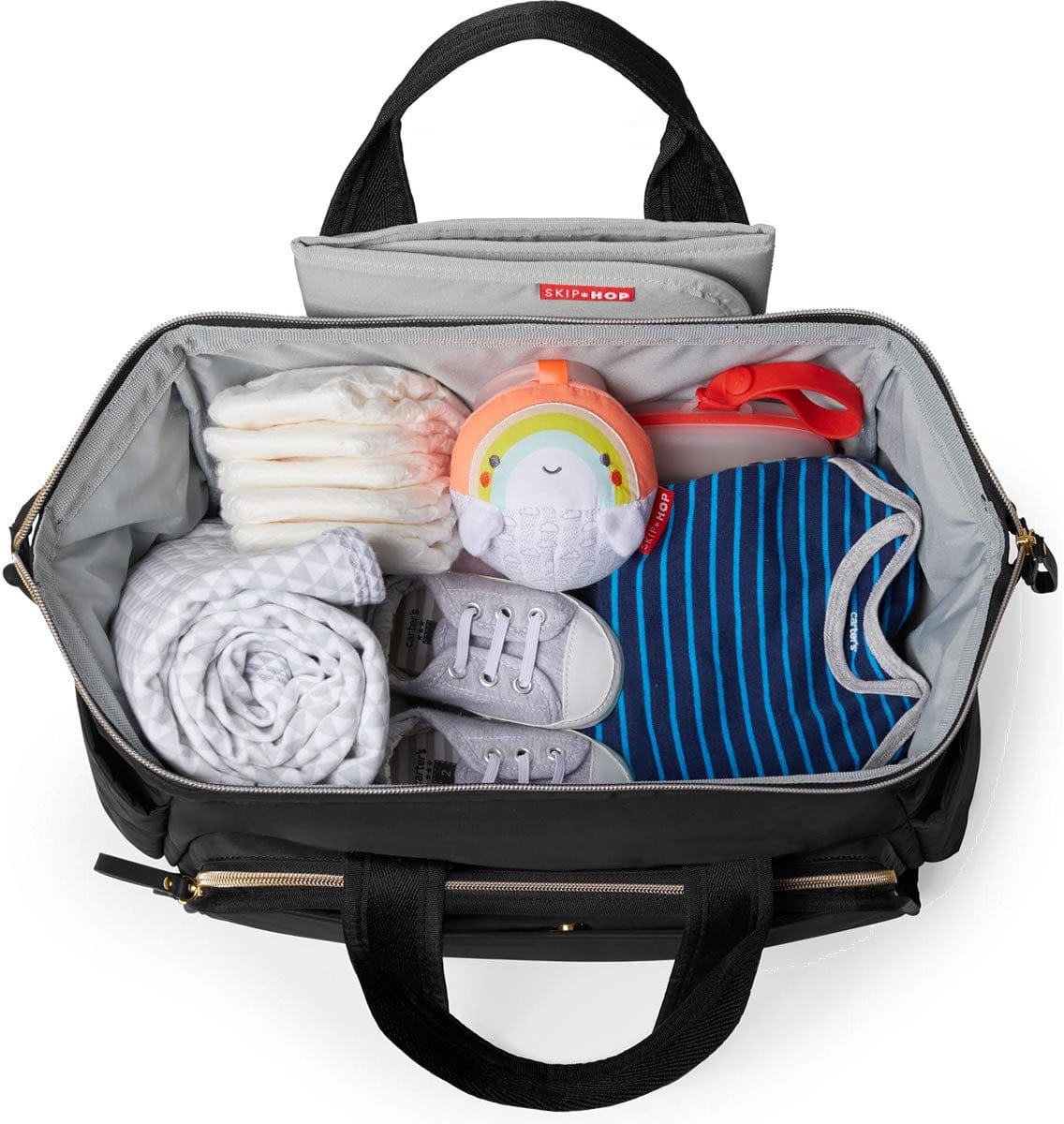 Skip Hop MainFrame Satchel Diaper Bag - Black