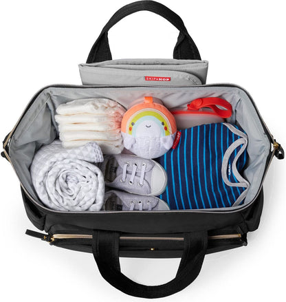 Skip Hop MainFrame Satchel Diaper Bag - Black