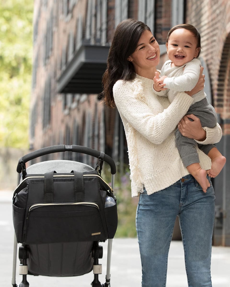 Skip Hop MainFrame Satchel Diaper Bag - Black