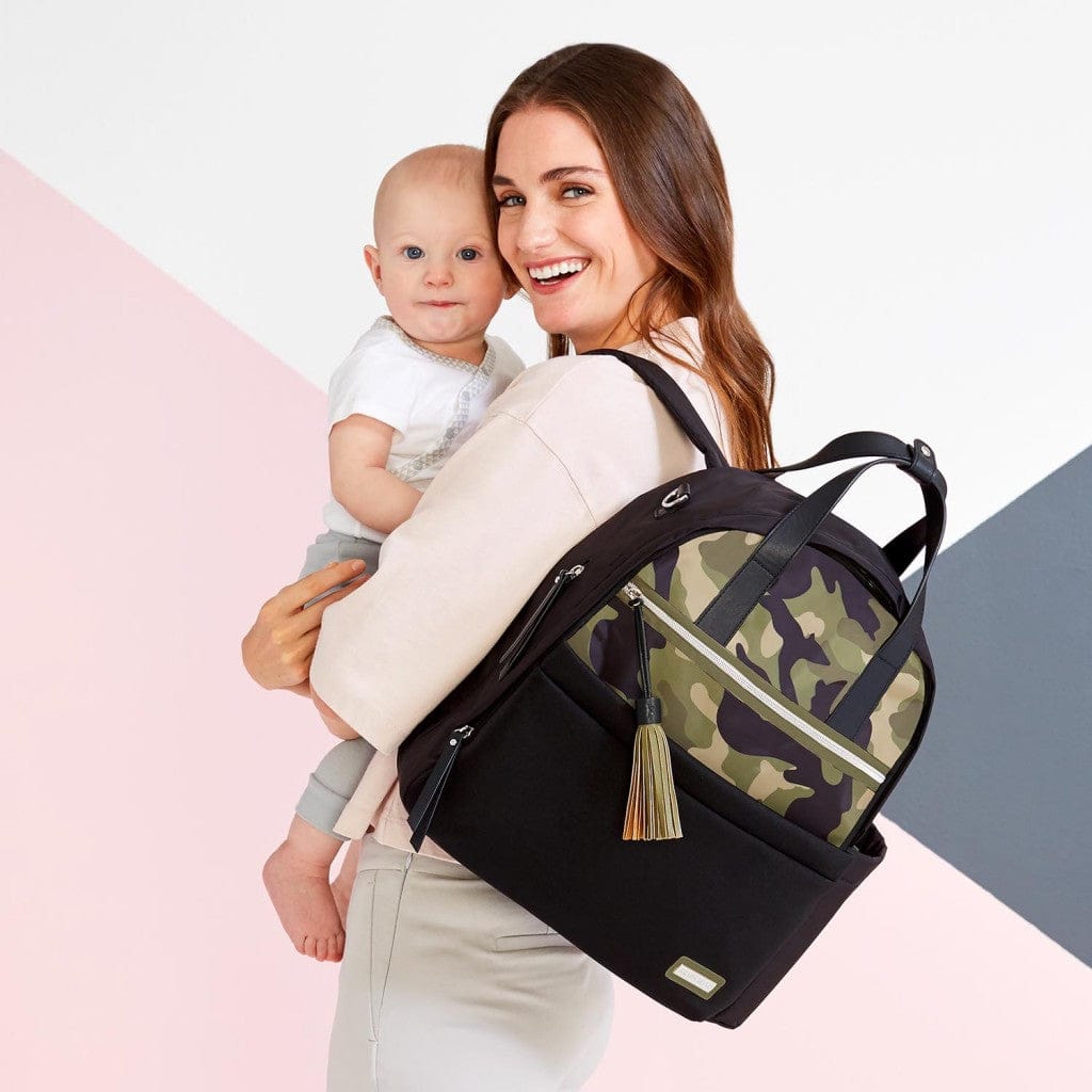 Skip Hop Nolita Neoprene Backpack Diaper Bag  - Black/Camo