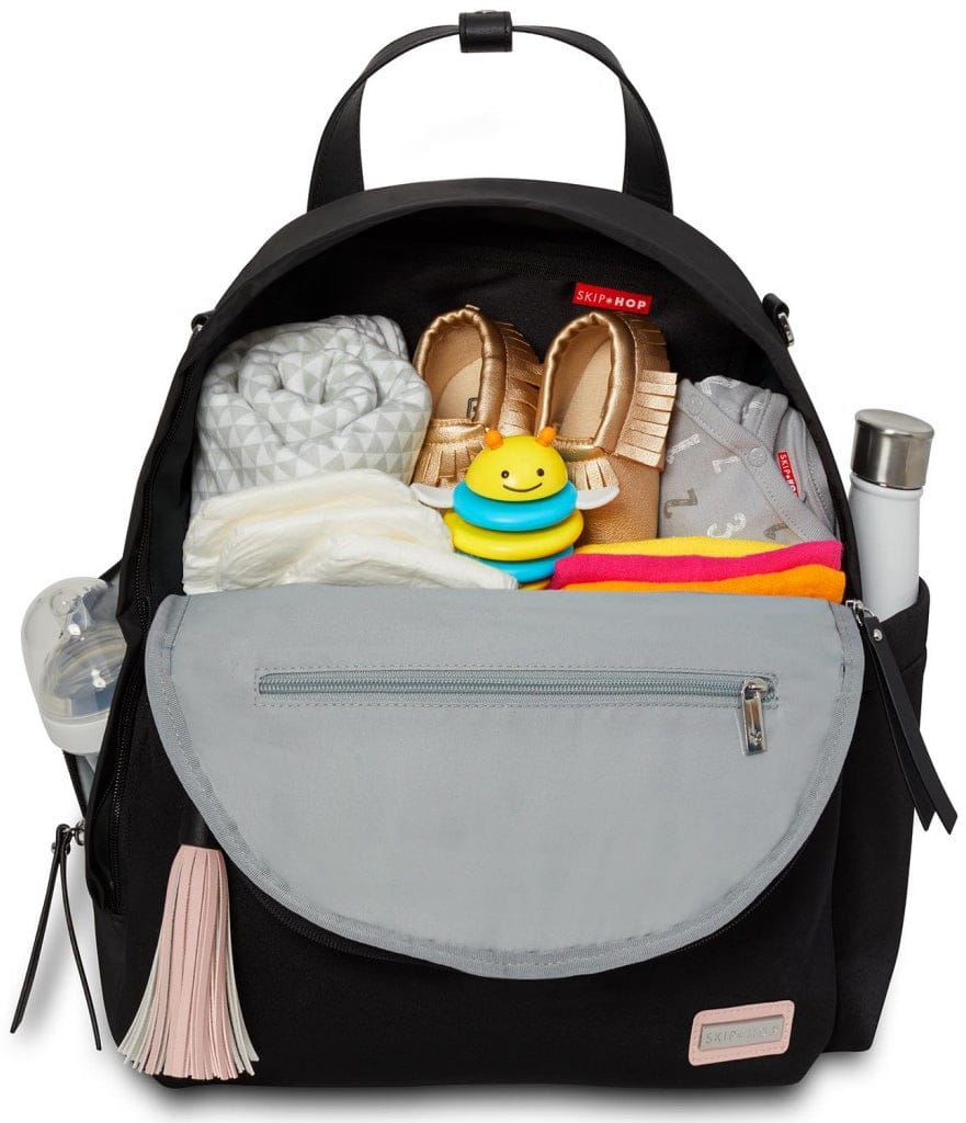 Skip Hop Nolita Neoprene Backpack Diaper Bag  - Black/Grey