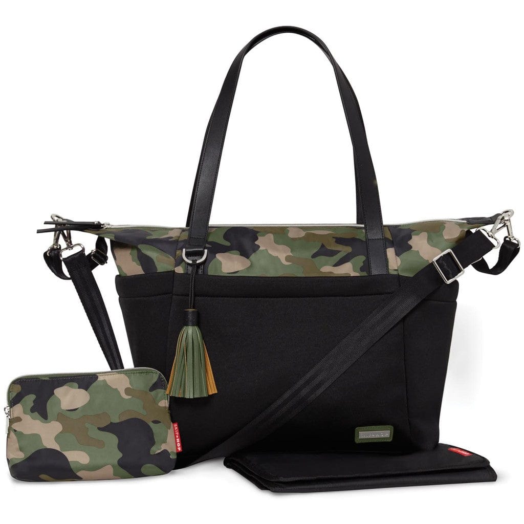 Skip Hop Nolita Neoprene Tote Diaper Bag - Black/Camo