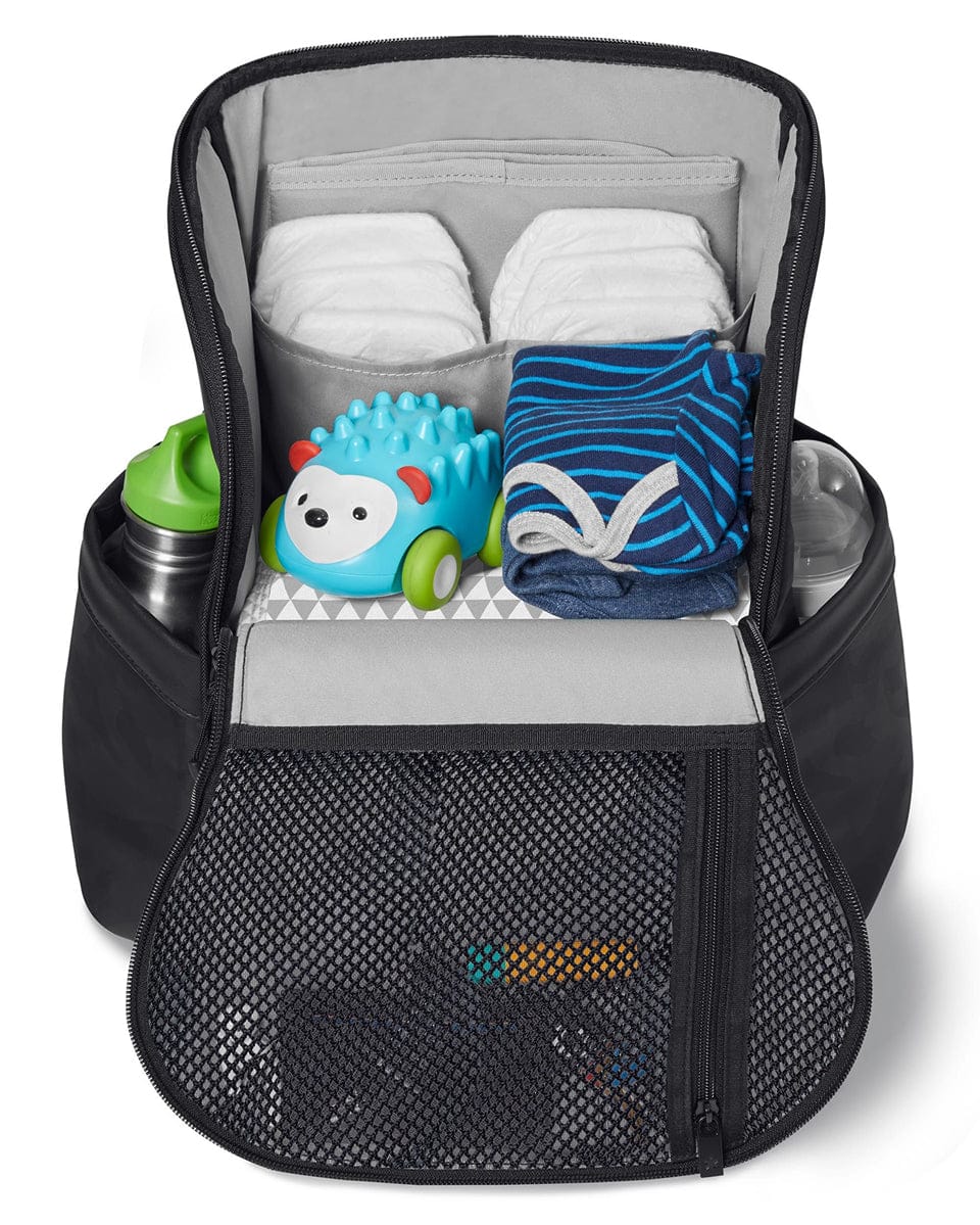 Skip Hop Paxwell Easy-Access Backpack Diaper Bag  - Black/Camo