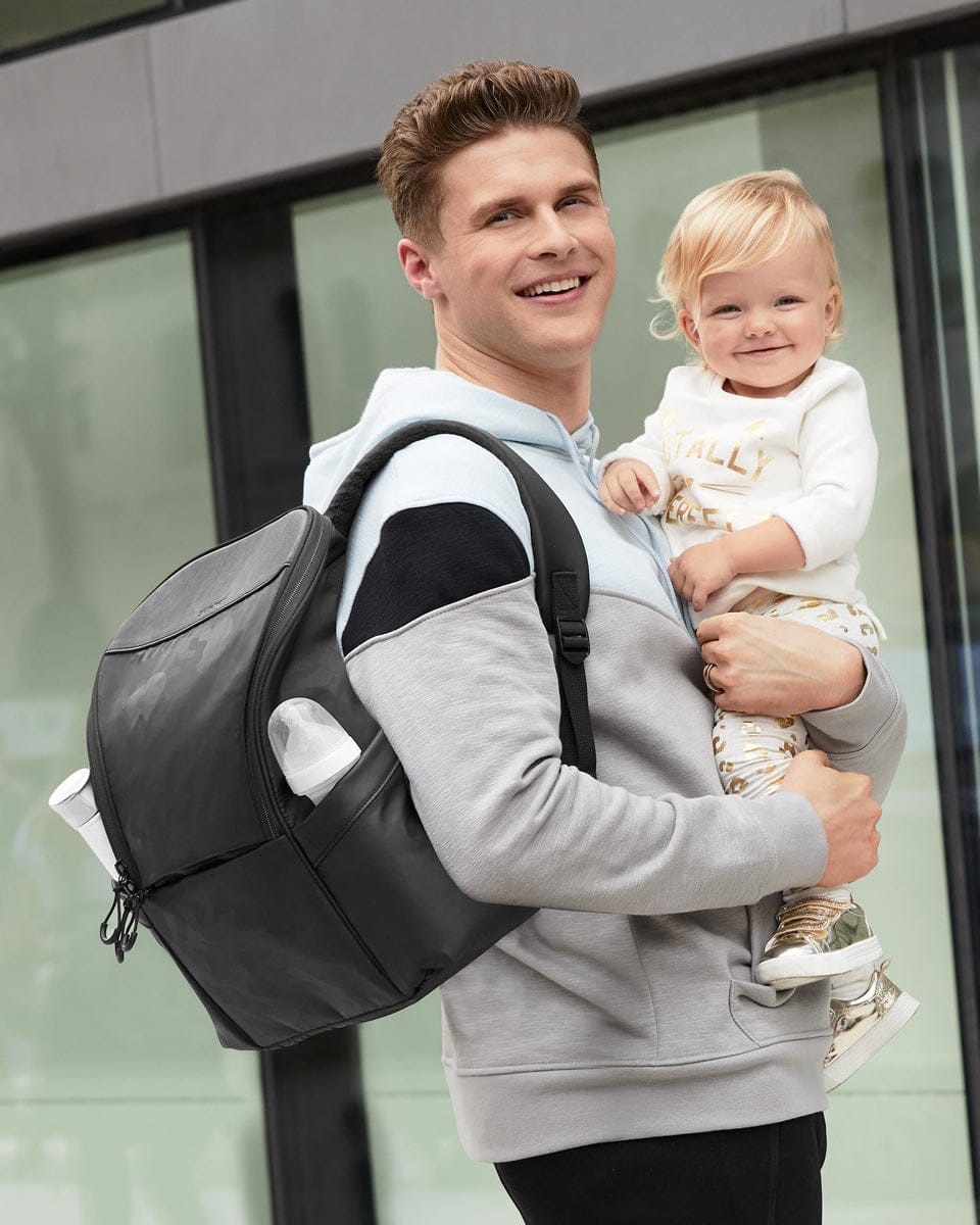 Skip Hop Paxwell Easy-Access Backpack Diaper Bag  - Black/Camo