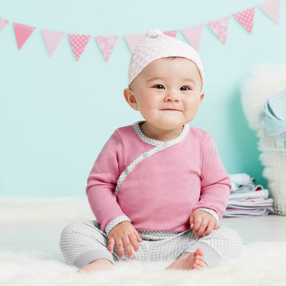 Skip Hop Petite Triangles 2-Pack Long Sleeve Bodysuits - Pink (3 Months) - 279265-3M