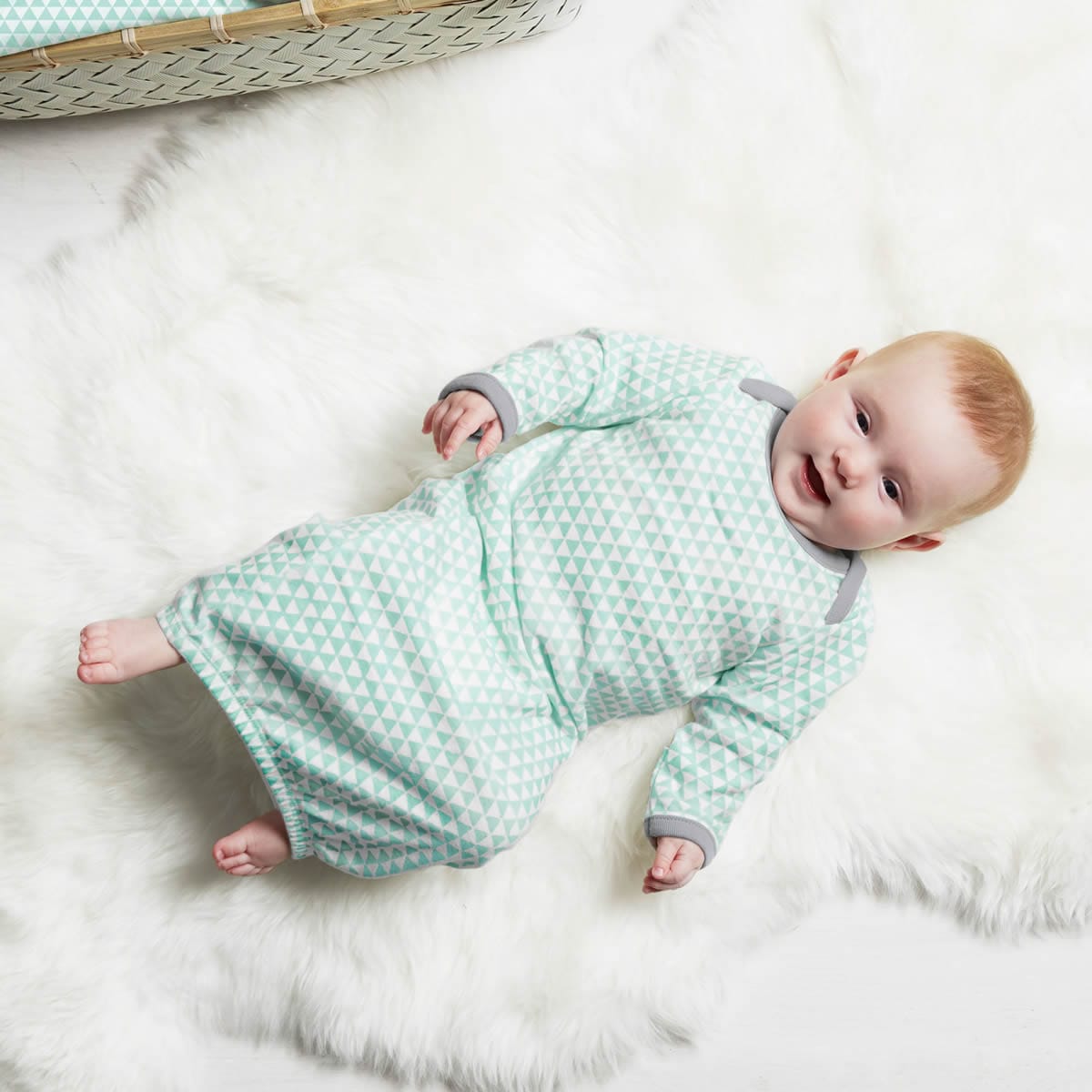 Skip Hop Petite Triangles Baby Gown - Blue - 279246