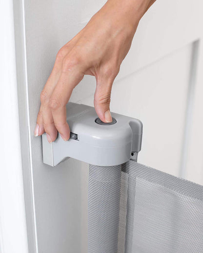 Skip Hop Playview Retractable Baby Gate - Grey Mesh