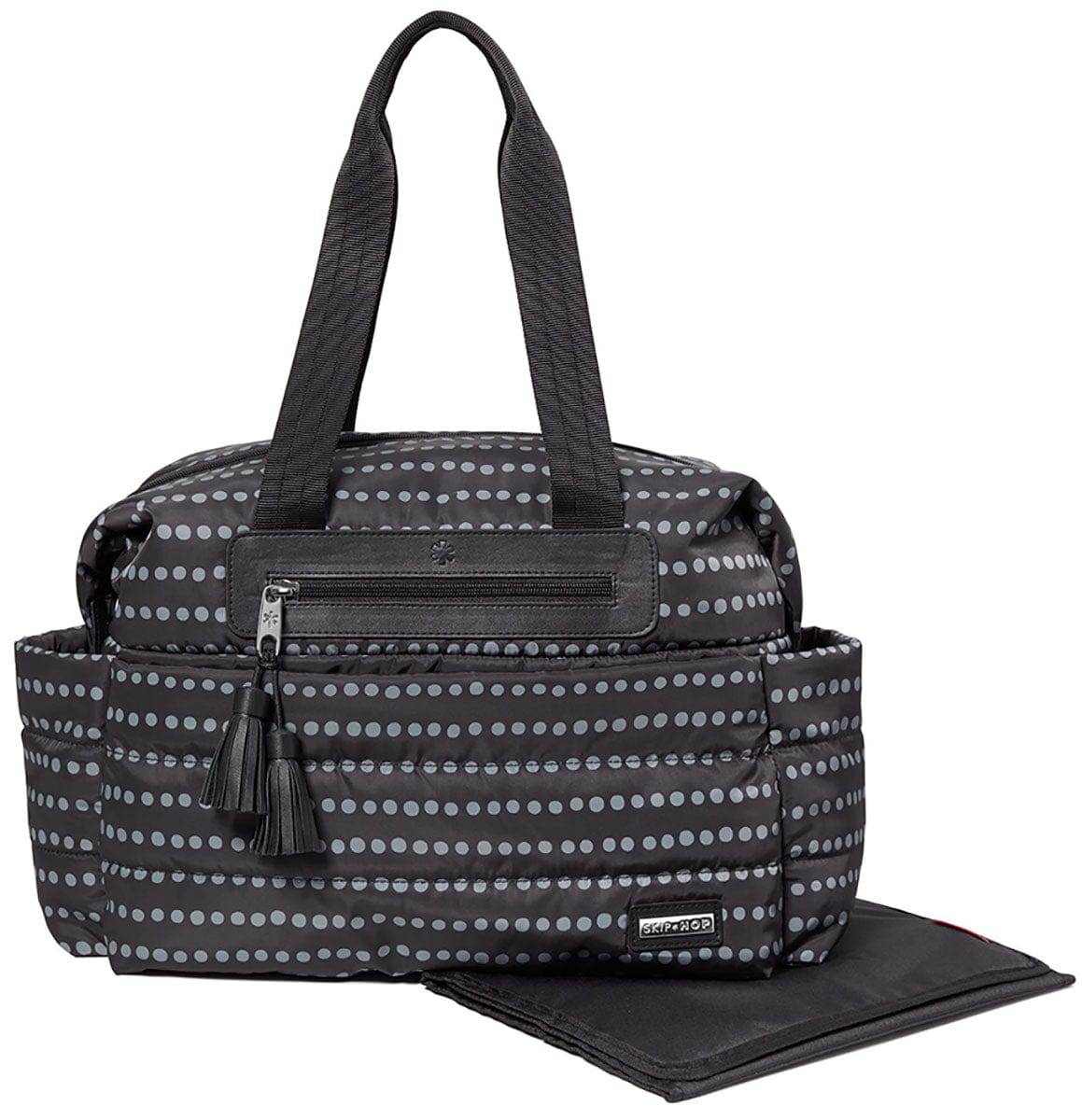Skip Hop Riverside Ultra Light Satchel Diaper Bag - Black Dot - 200801