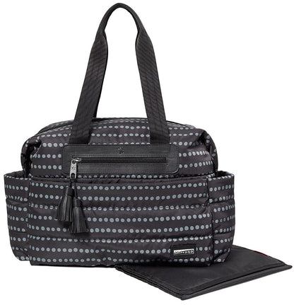 Skip Hop Riverside Ultra Light Satchel Diaper Bag - Black Dot - 200801