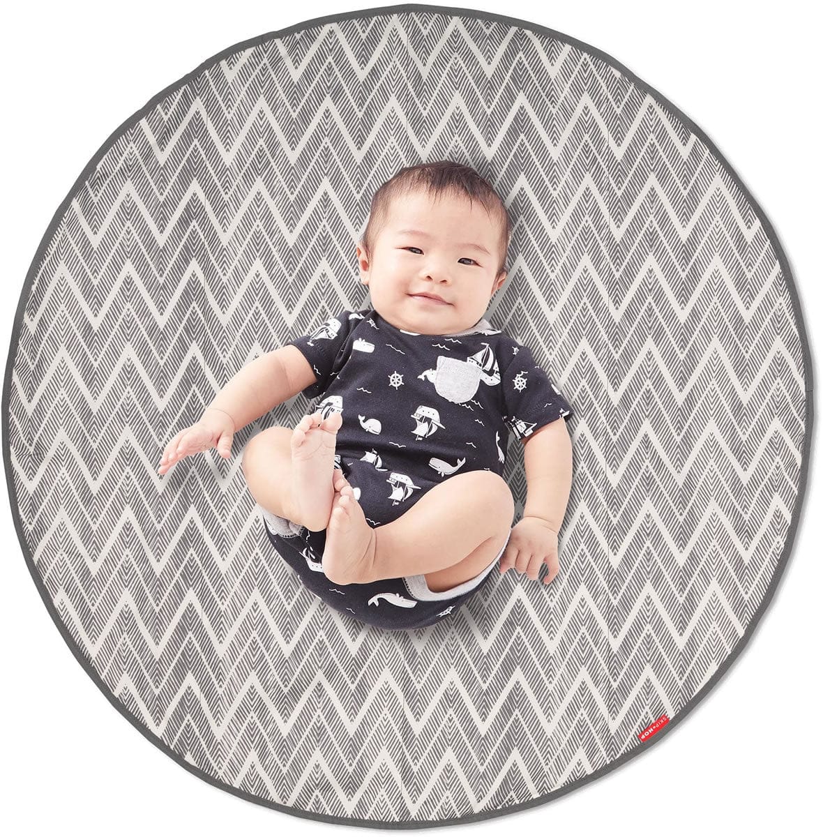 Skip Hop Round Trip Travel Mat - Grey Zig Zag - 274150