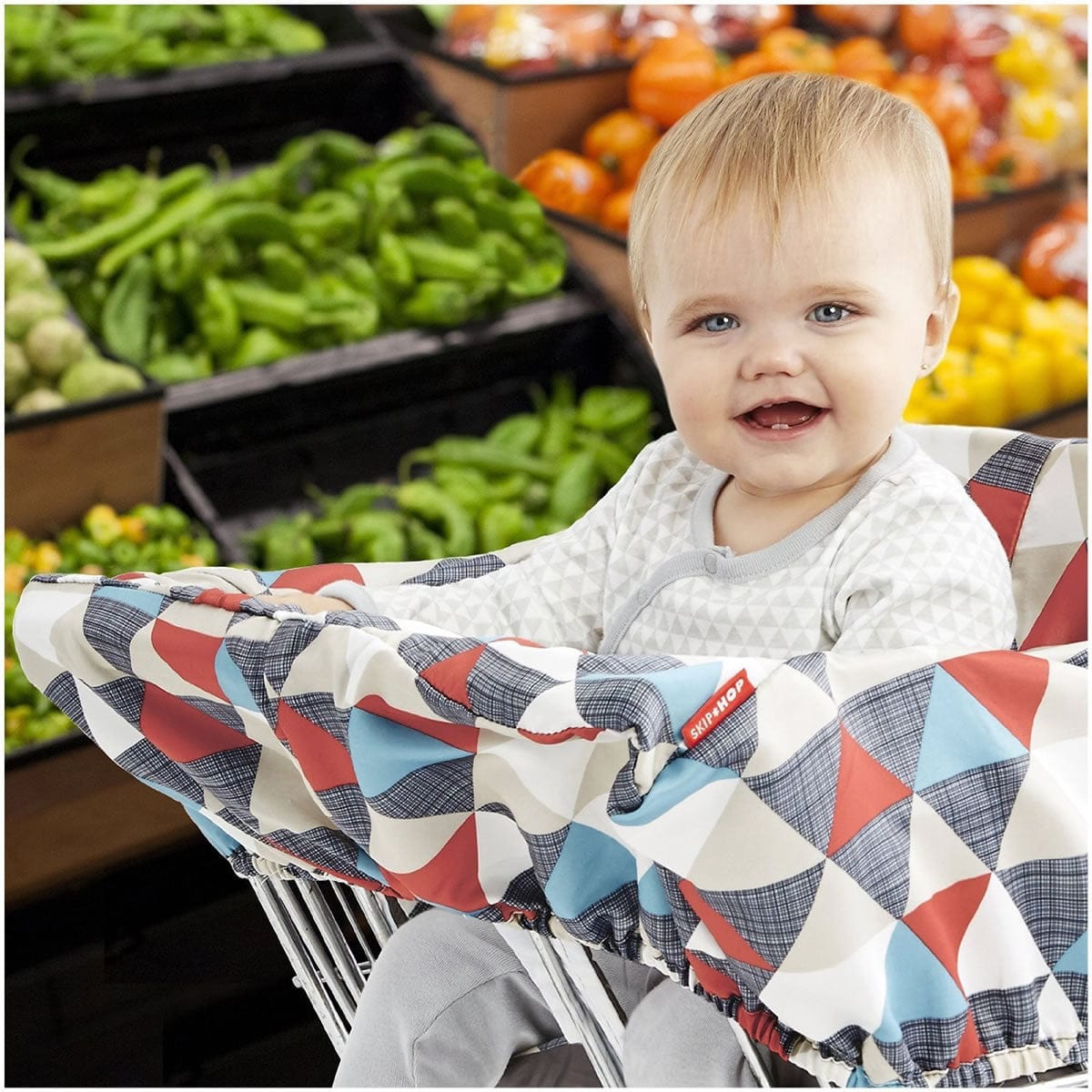 Skip Hop Take Cover Shopping Cart Cover - Triangles