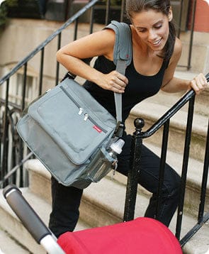Skip Hop Via Messenger Diaper Bag - Platinum - 210005
