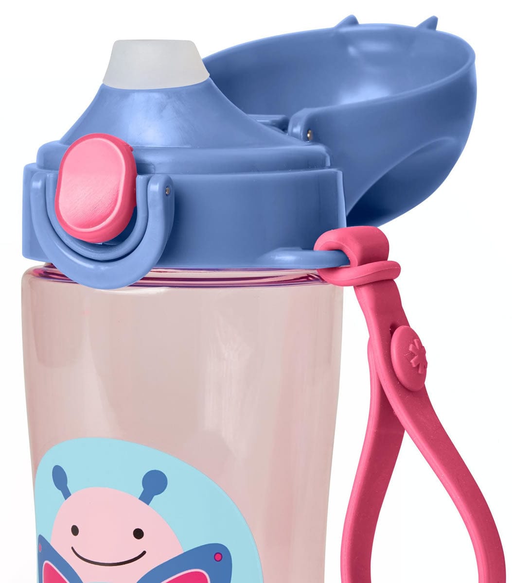 Skip Hop Zoo Lock-Top Sports Bottle - Butterfly